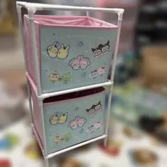 ちいかわ サンリオキャラクターズ 2段収納ボックス