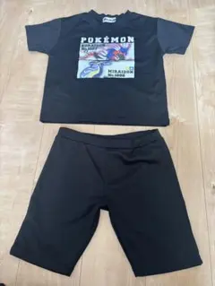 ポケットモンスター　Tシャツと短パンのセット　サイズ120 黒　メッシュ素材