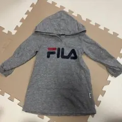 FILA フード付きワンピース 95サイズ グレー