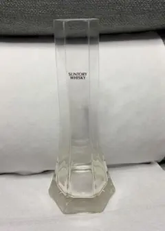 SUNTORY WHISKY サントリーウイスキー 六角形 ガラス 花瓶 昭和