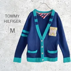 【TOMMY HILFIGER】　希少　ニットカーディガン　ビジューワッペンのサムネイル