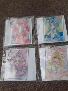 かっぱ寿司 映画名探偵プリキュア アクリルキーホルダー 4種類コンプリートセット