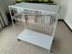 無印良品 スチールユニットシェルフ パンチングメタル バスケット カート ワゴン 無印良品 スチールユニットシェルフ パンチングメタル バスケット