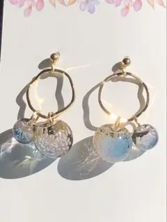 551 シャボン玉　ピアス(※イヤリング変更可)