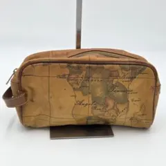 【美品】　PRIMA CLASSE /プリマクラッセ 地図柄 / クラッチバッグ