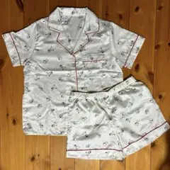 GU　ジーユー　サテンパジャマ　パジャマ　ルームウェア　スヌーピー L