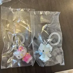 ハローキティ めじるしアクセサリー　天使　お花　めじるしチャーム