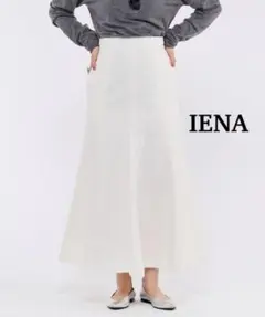 良品☆ イエナ IENA デニムパッチワークスカート フレア デニムスカート 白