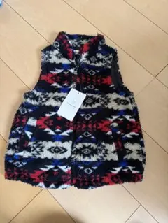 ブランシェス　幾何学模様 ベスト 110cm