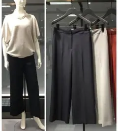 美品セオリーリュクス STRETCH DOUBLE/FEDORA ネイビー36