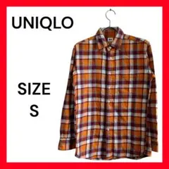 UNIQLO チェック柄フランネルシャツ S