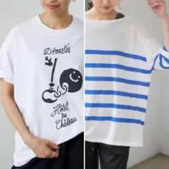 IENA Tシャツ　Spick &Span ボートネックシアーニット　2点セットのサムネイル