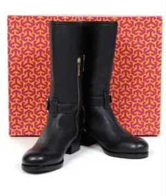 新品 TORY BURCH トリーバーチ ジョッキーブーツ ブラック レアサイズ