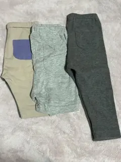 UNIQLO 西松屋　ベビー服 半ズボン　長ズボン3点セット 80サイズ