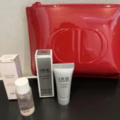 Dior CDロゴ レッド ポーチ 試供品セットのサムネイル