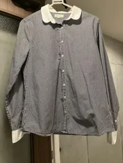 earth music&ecology ギンガムチェックシャツ M