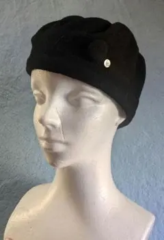 CELINE ROBERT／黒いウールベレー帽
