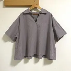 フレームワーク レースハーフスリーブシャツ 総柄 半袖 オープンカラー 