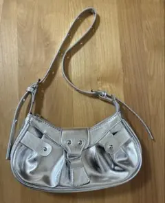 SHEIN シーン　ショルダーバック　シルバー