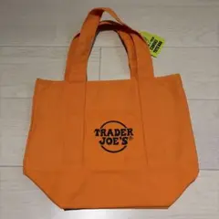 TRADER JOE'S ミニトートバッグ　ハロウィン　オレンジ