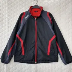 アシックス　スポーツウェア　裏起毛　ウインドブレーカー　シャカシャカ　フード付