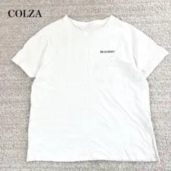 コルザ ロゴTシャツ 半袖 クルーネック サイドスリット 綿 ゆったり シンプルのサムネイル