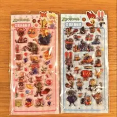 ズートピア　ボンボンドロップシール　2枚セット
