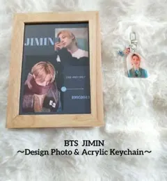 ✤新品✤ジミン デザインフォト&アクリルキーホルダー JIMIN☪︎チャーム付