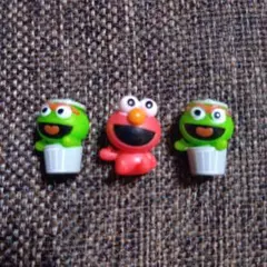 ミニチュア セサミストリート おすわり マスコット ３種 セット バスボール