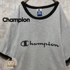 【USA製】チャンピオン リンガーTシャツ ビンテージ 古着 刺繍タグ ロゴ