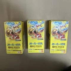ワンピースカード　神の島の冒険　3box テープカット　即日発送
