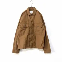 2208 クラフト ミリタリーワークシャツジャケット ベージュ M