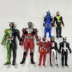 ソフビ7体セット　仮面ライダー/戦隊モノ/特撮　25364
