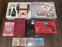 ファミコン、ディスクシステム、光線銃(ダックハント)ファミコン探偵倶楽部等セット