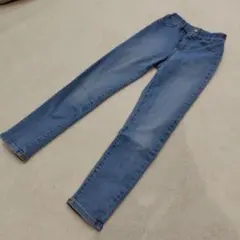 GU 130サイズ ライトブルー スキニーパンツ