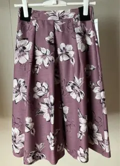 《新品》ビックフラワープリントスカート デビュードフィオレ レッセパッセ