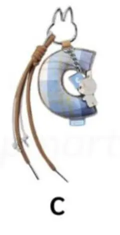 【C】ラブブ PIN FOR LOVE イニシャル キーリング　アルファベット