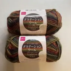 DAISO グラデーションウール ウール100% 毛糸 新品未使用品 ハーベスト