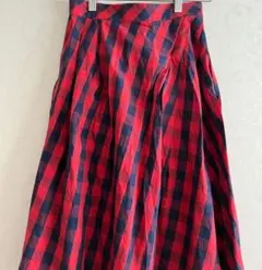 DRESSTERIOR チェック柄フレアスカート 36のサムネイル