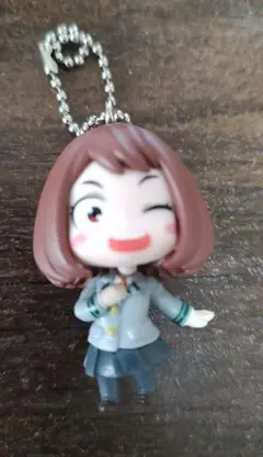 僕のヒーローアカデミア　「麗日お茶子」のフィギュアキーホルダー