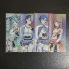 プロセカ　アニメイトフェア特典　感謝祭　5周年　クリアしおり4枚