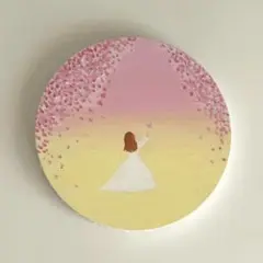 アクリル画　再会