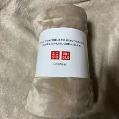 ユニクロ　年末祭　ノベルティ　ブランケット　ベージュ