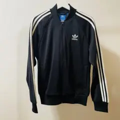 【美品】adidas ブラック ナイロンジャケット S/M