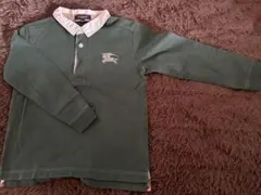 ⭐︎美品⭐︎BURBERRY ダークグリーン 長袖ポロシャツ 130A