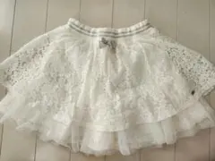 新品メゾピアノ☆レースチュールスカート