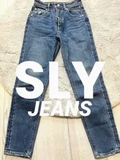 SLY JEANS スライジーンズスキニーデニム XS24シンプルギャル