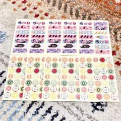 【メルカリ便送料無料】セリア　シート　シール　マステ　フルーツ　アイス　セット