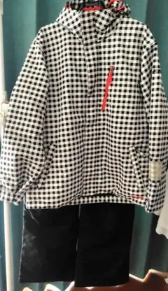 スキーウェア上下[Mサイズ]　IGNIO　上チェック下ブラック