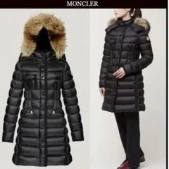 MONCLER ブラック ロングダウンジャケット　美品